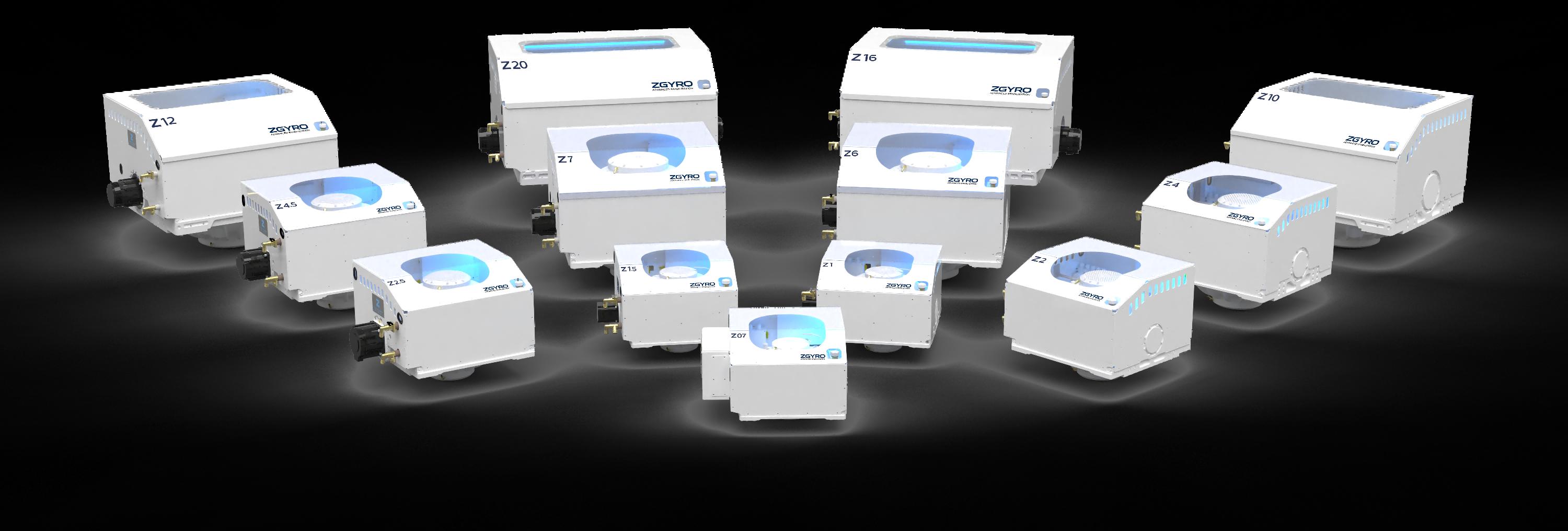 ZGYRO Z-series gyro stabilizer family lineup