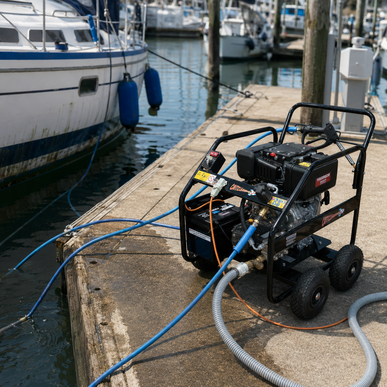 Cavitcleaner underwater cleaning unit